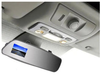 Car grey overhead console mirror dash cam image viewer screen