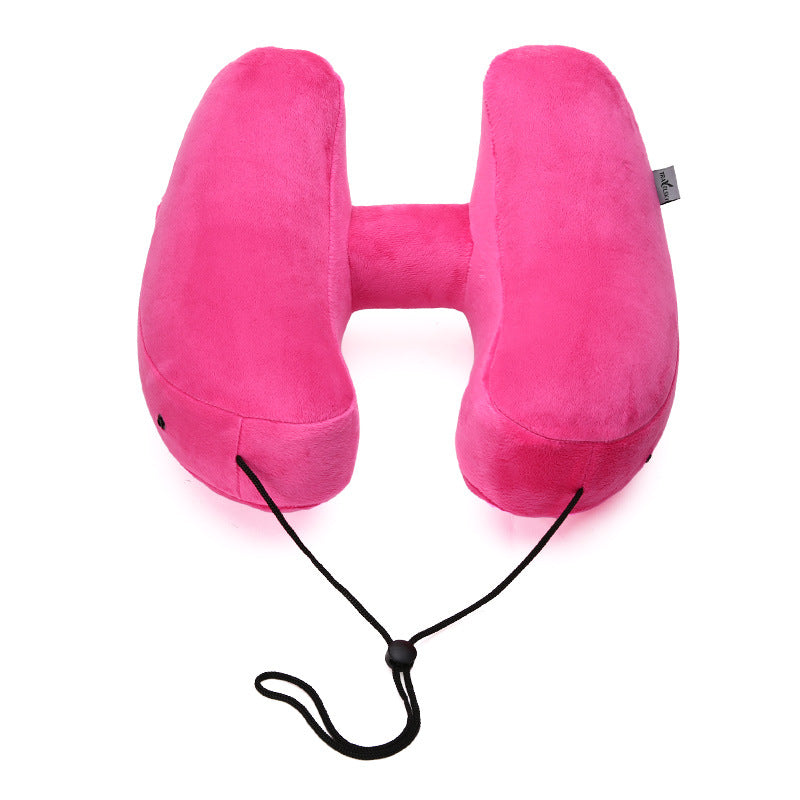 Inflatable H-Shape Travel Neck Pillow