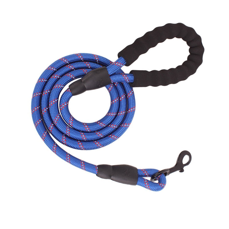 Large Dog Reflective Strong Durable Rope Leash For Walking Big Dogs In Harnesses