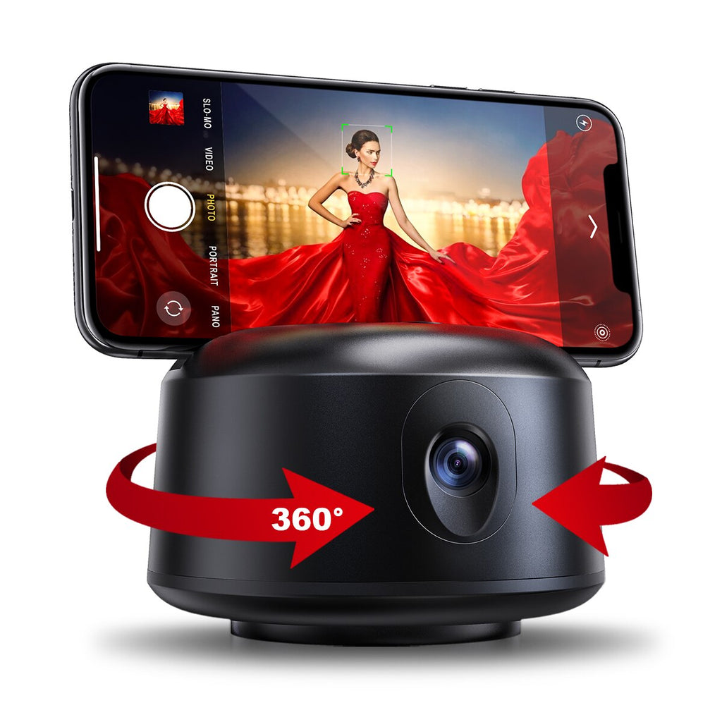 360 Degree Auto-Face Tracking Camera Mount For FB Live TikTok IG Live Vlogging