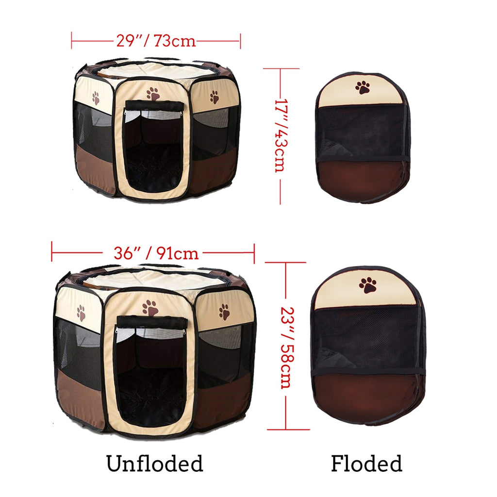 Portable Foldable Pet Playpen Kennel For Dogs Puppies