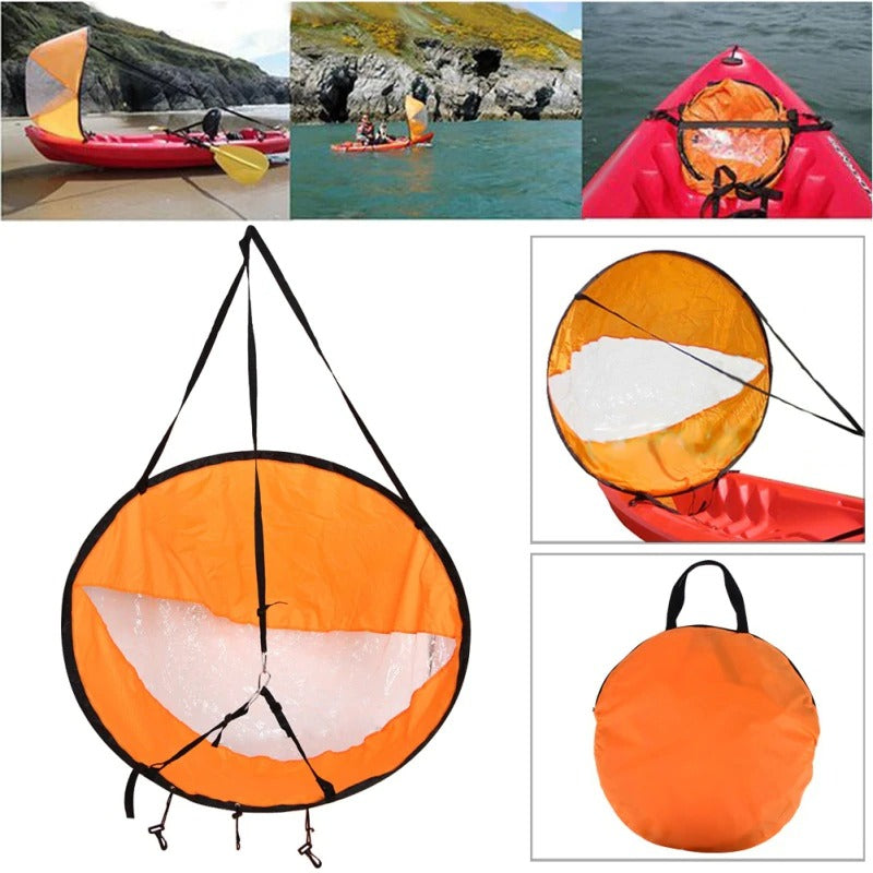 Foldable Kayak Wind Paddle Sail For Canoes Boats