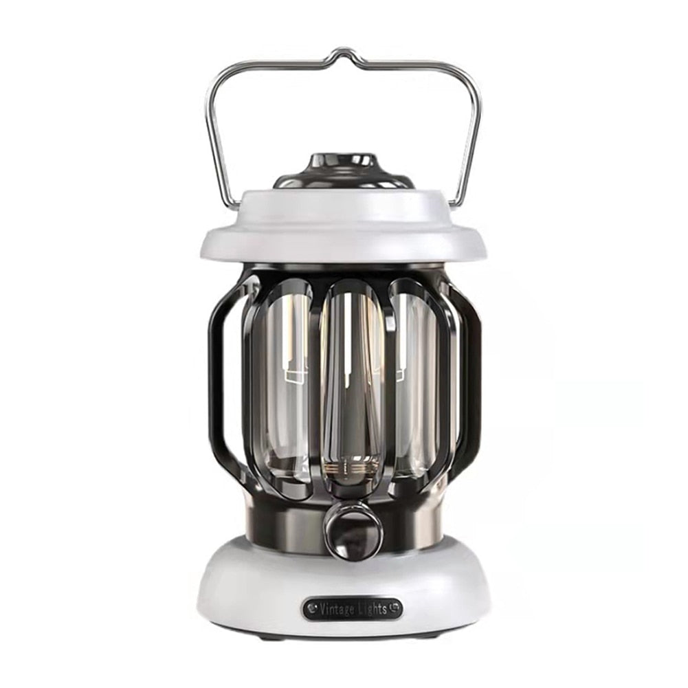 Camping LED Waterproof Lantern Quick Charge USB Rechargeable Dimmable