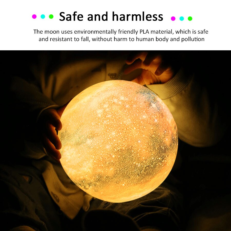 USB Rechargeable Moon Lamp