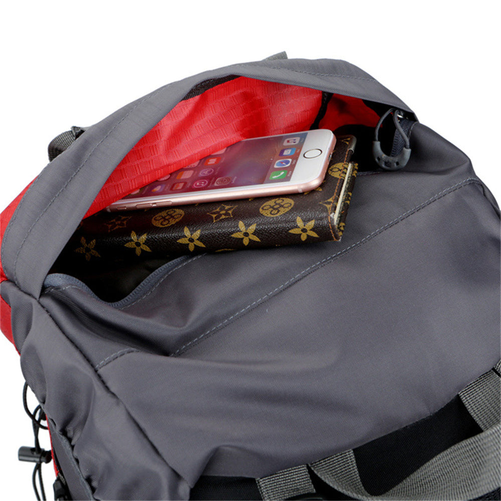 60L Outdoor Backpack Camping Bag with Rain Cover For Hiking Climbing