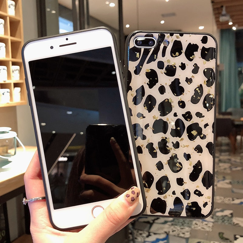 Leopard Print iPhone Phone Case Luxury Cover Model 12 11 X XR XS SE