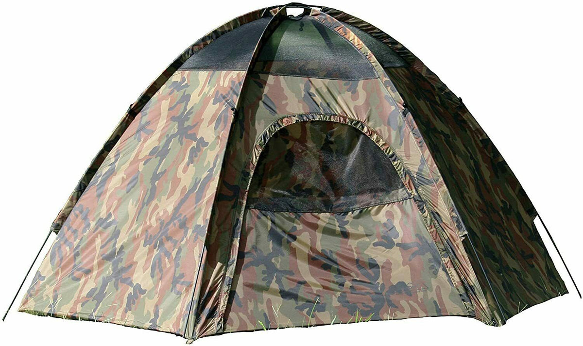 Camouflage 3-person Hexagon Dome Tent