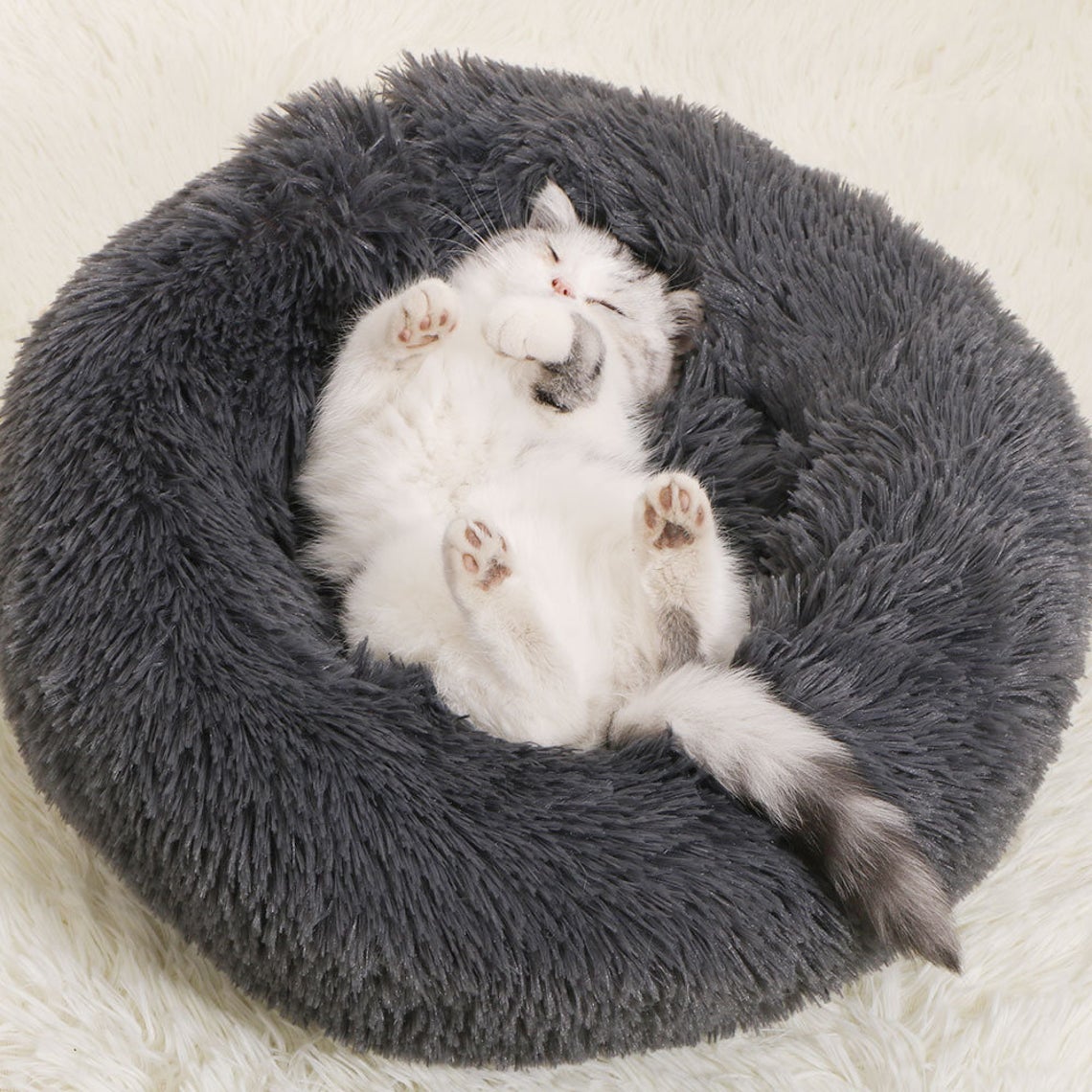 Calming Cat Bed Anti Anxiety Pet Safe Retreat