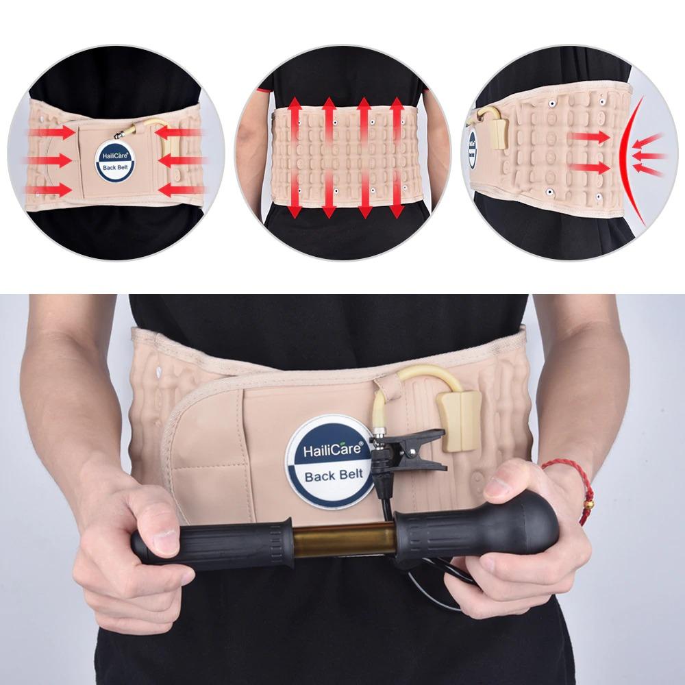 Portable Decompression Back Belt Home Lumbar Traction Device Fatigue Waist Back Pain Soreness Relief Lumbar Use