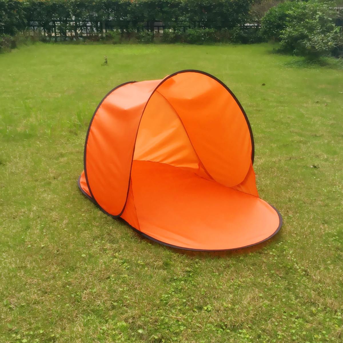 Portable Outdoor Waterproof Camping Beach Picnic Tent Pop Up Open Camping Tent Fishing Hiking Automatic Instant Orange