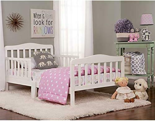 White Toddler Bed Frame Kid Child Bedroom Furniture Boy Girls