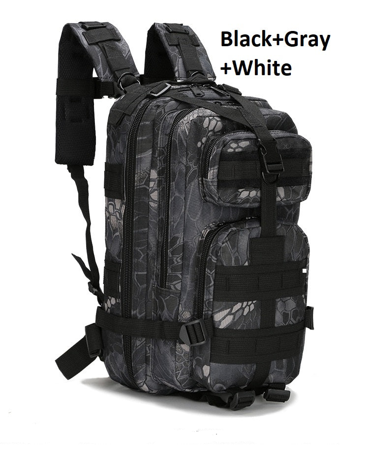 Waterproof Camouflage Outdoor 25L Backpack For Camping Hiking Hunting