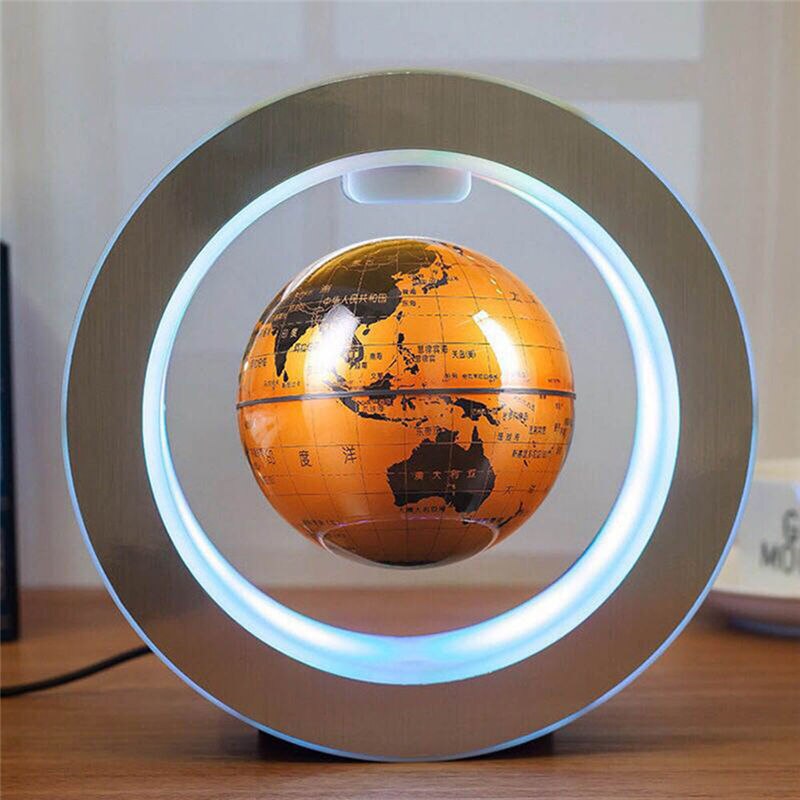 Novelty Round LED Floating Globe Magnetic Levitation Night Light Antigravity Lamp Ball For Children Kids Gifts World Map