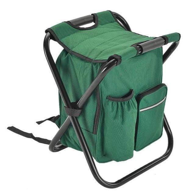 Outdoor Folding Fishing Camping Chair Stool Backpack Portable Cooler Insulated Picnic Bag Hiking Table Seat Bag