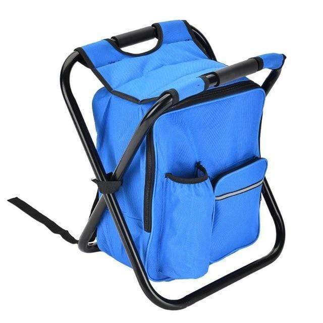 Outdoor Folding Fishing Camping Chair Stool Backpack Portable Cooler Insulated Picnic Bag Hiking Table Seat Bag