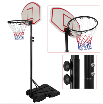7 Foot Basketball Hoop With Adjustable Backboard