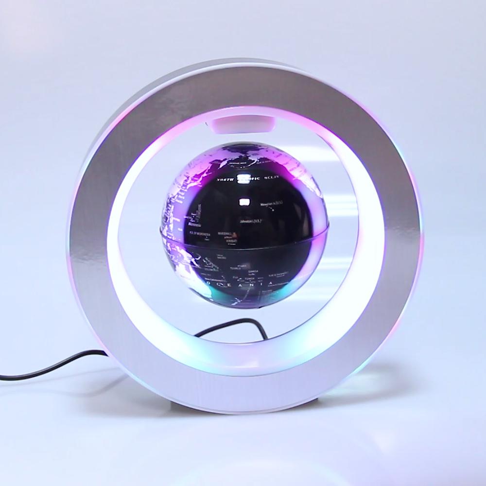 Novelty Round LED Floating Globe Magnetic Levitation Night Light Antigravity Lamp Ball For Children Kids Gifts World Map