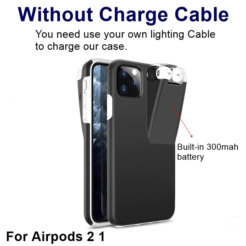 Charging Case Phone Cover For iPhone 12 Pro Max 13 11 X XS XR 8 7 SE 2020