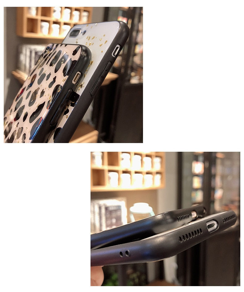 Leopard Print iPhone Phone Case Luxury Cover Model 12 11 X XR XS SE