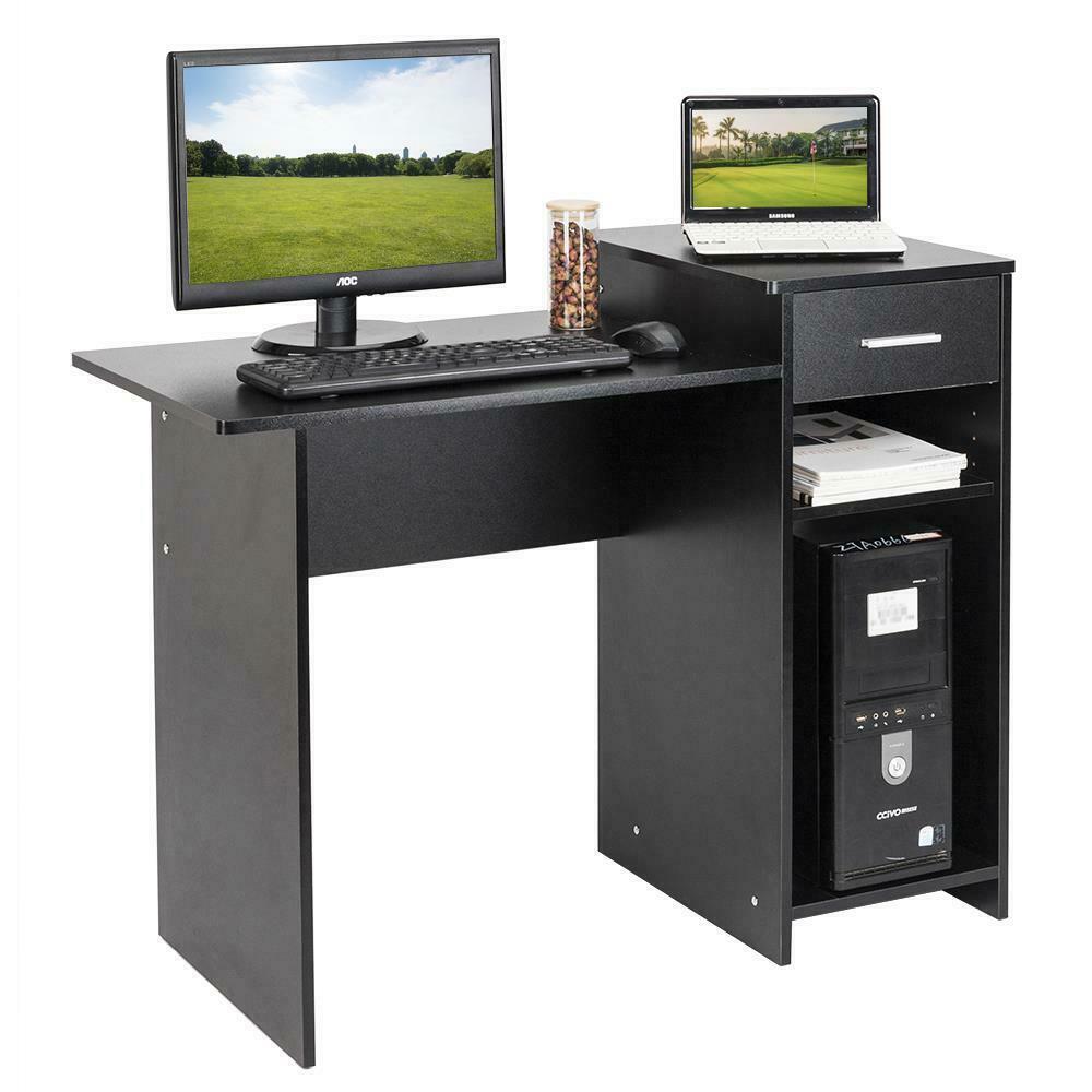 Multipurpose Computer Desk With Shelf and Drawers