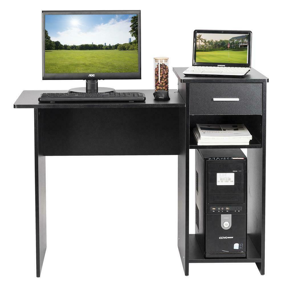 Multipurpose Computer Desk With Shelf and Drawers