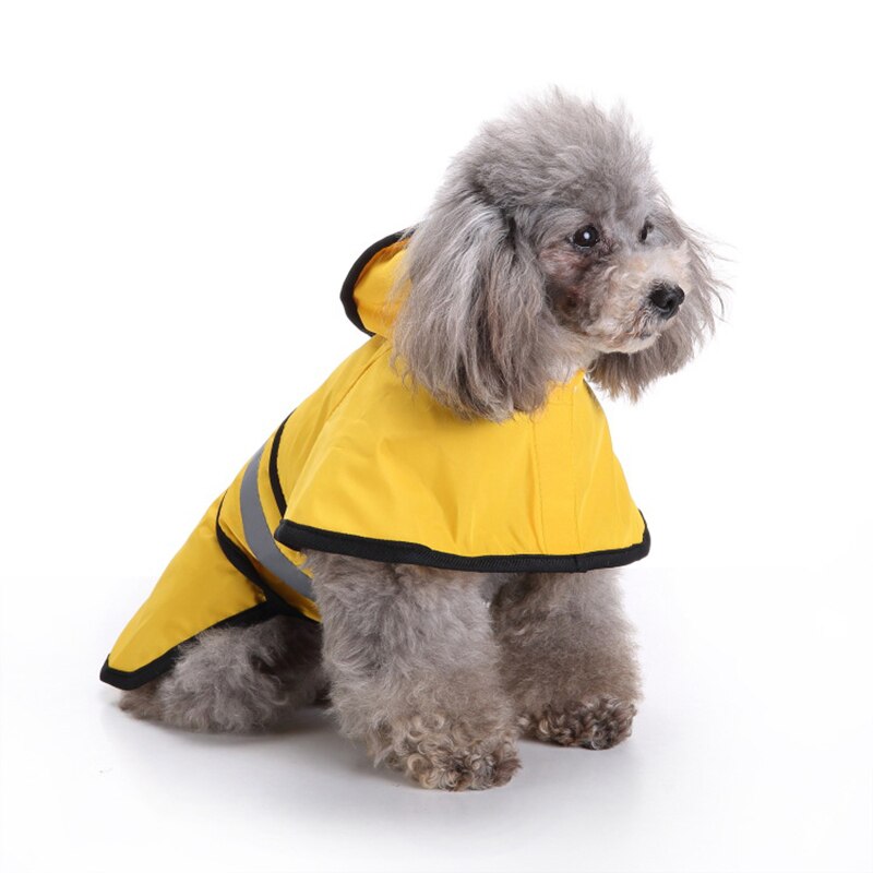 Reflective Pet Dog Raincoat Stylish Safe Small Medium Big Dogs Waterproof Coat