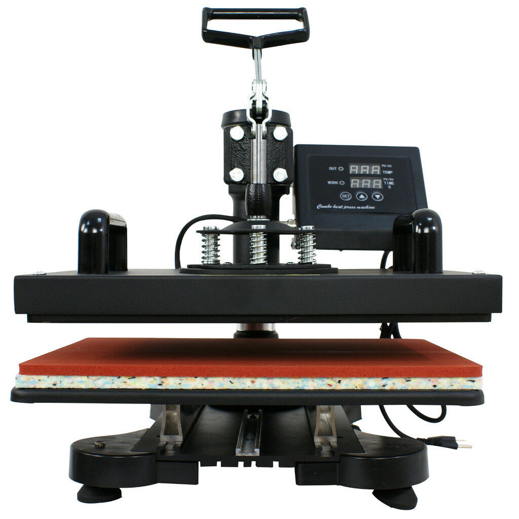 5 In 1 Digital Heat Press Machine Sublimation Printer For T-Shirt Mug Plates Hats