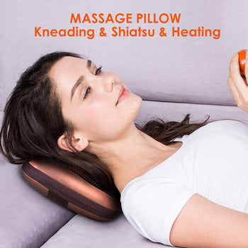 Pillow Massager With Heated Neck and Back Shiatsu Magnetic Kneading by Health-Z