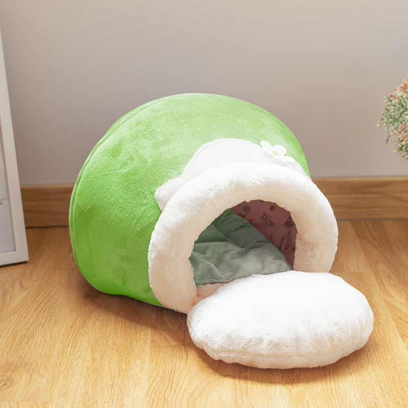 3 in 1 Foldable Cat Cushion CatCave Bed