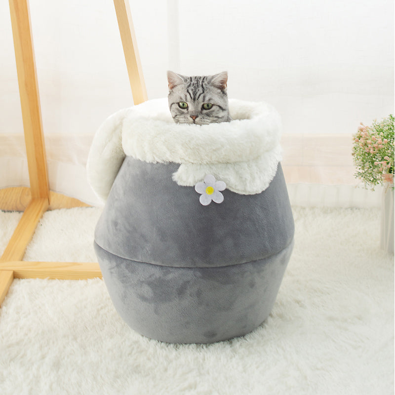 3 in 1 Foldable Cat Cushion CatCave Bed