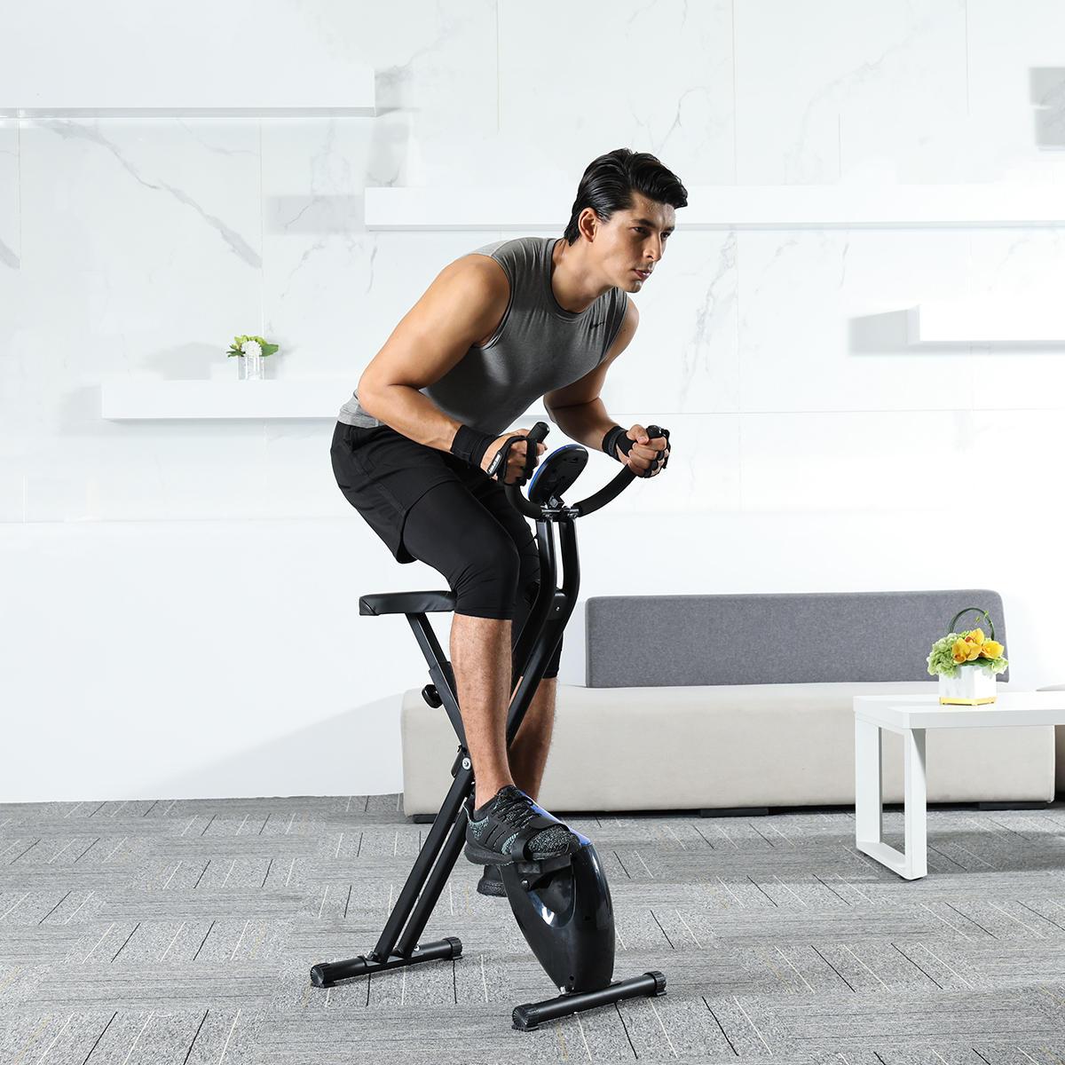 Folding Spin Bike For Home Gym Cardio Workouts-Great Stuff Shops