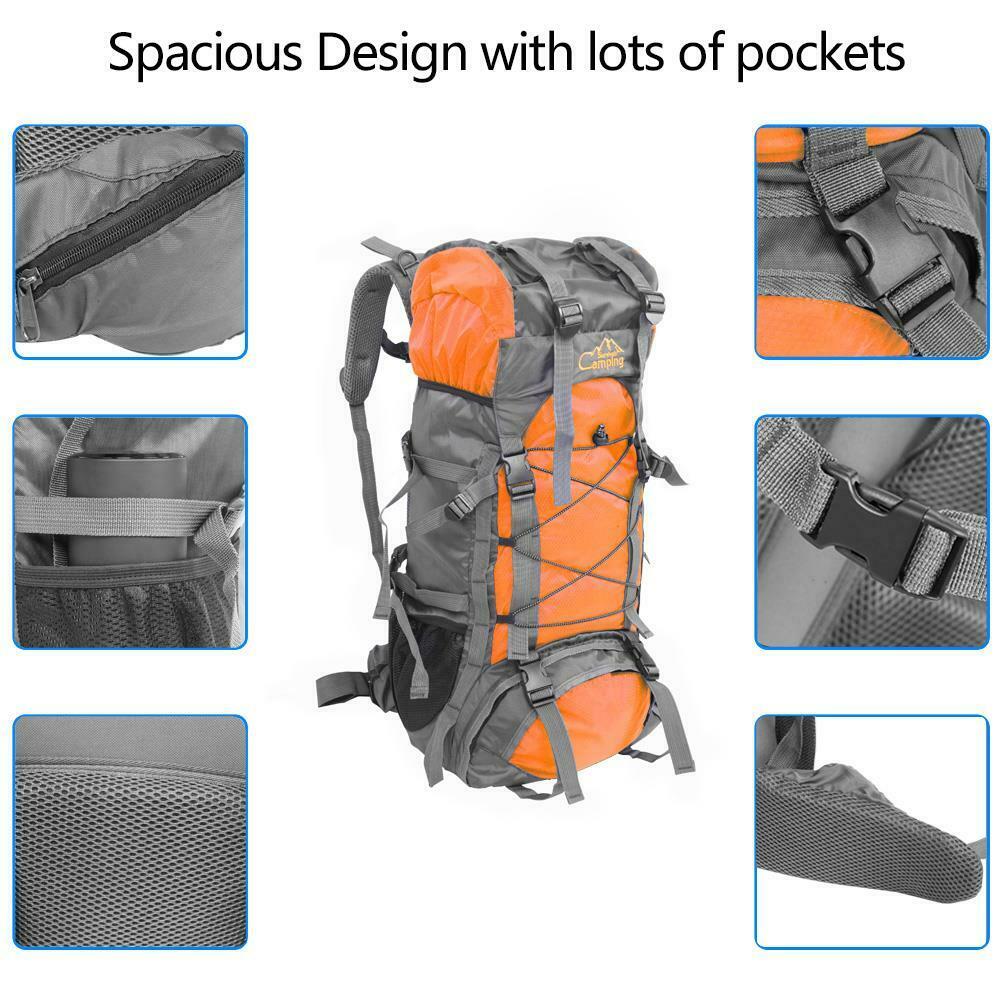 Backpack 60L Hiking Camping Outdoor Travel Waterproof Pack Bag