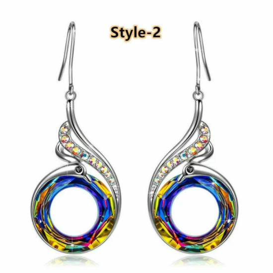 925 Silver Drop Earrings for Women
