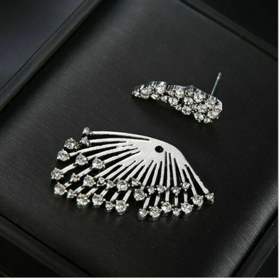 925 Silver Stud Sapphire Earrings for Women