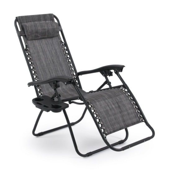 Outdoor Pair Zero Gravity Chairs Lounge Patio Recliner